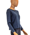 360 Cashmere Clothing XS Navy Cashmere Pullover Sweater