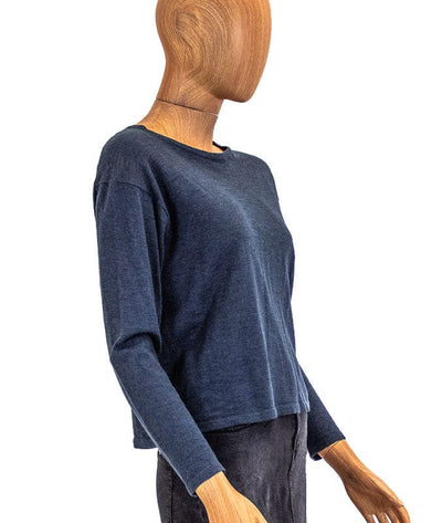 360 Cashmere Clothing XS Navy Cashmere Pullover Sweater