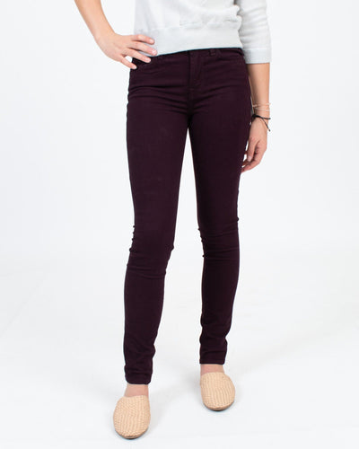 7 for all Mankind Clothing XS | US 24 Eggplant Velvet Pants