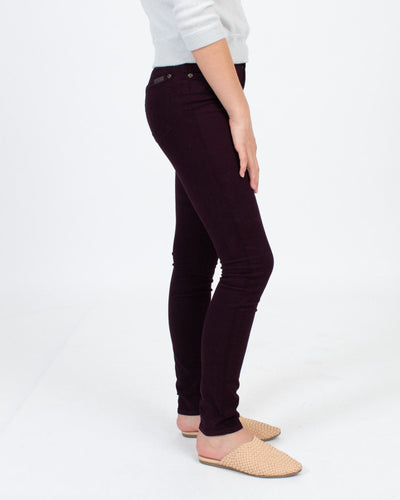 7 for all Mankind Clothing XS | US 24 Eggplant Velvet Pants