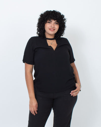 A.L.C. Clothing XL | US 10 Silk V-neck Blouse