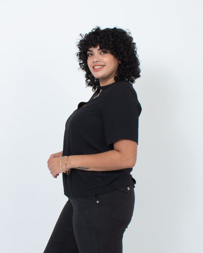A.L.C. Clothing XL | US 10 Silk V-neck Blouse