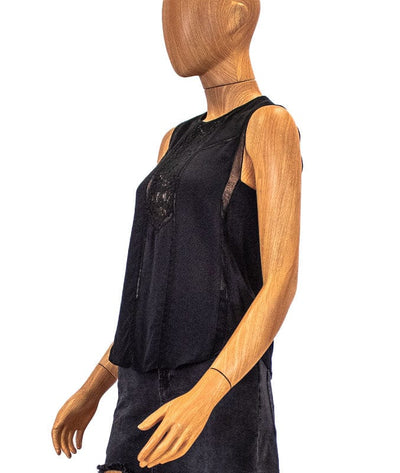 A.L.C. Clothing XS | US 2 Black Sleeveless Silk Blouse