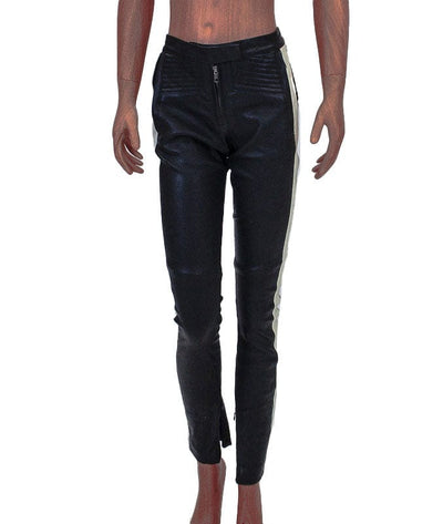 A.L.C. Clothing XS | US 2 Mid-Rise Moto Racer Stripe Leather Pants