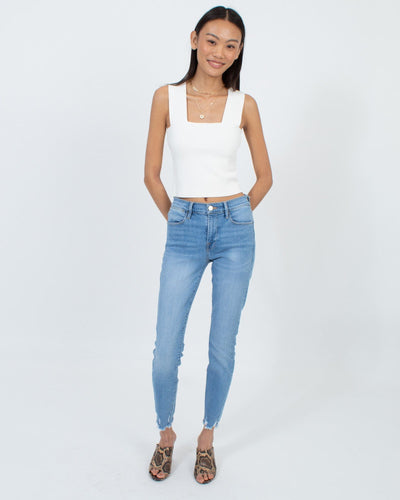 A.L.C. Clothing XS White Sleeveless Cropped Top