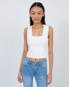 A.L.C. Clothing XS White Sleeveless Cropped Top