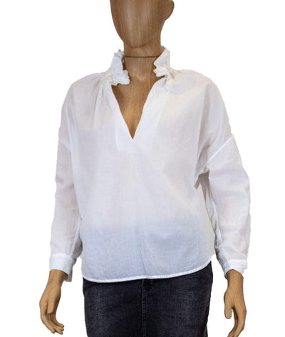 A Shirt Thing Clothing XS 3/4 Sleeve White Blouse