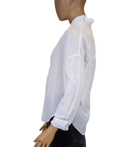 A Shirt Thing Clothing XS 3/4 Sleeve White Blouse