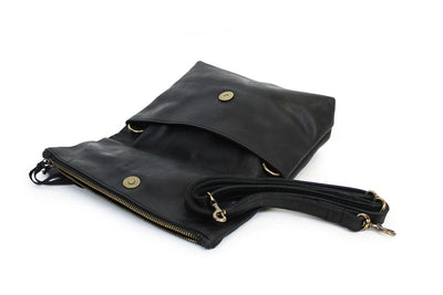 ABLE Bags One Size "Emnet Foldover" Clutch with Crossbody Strap