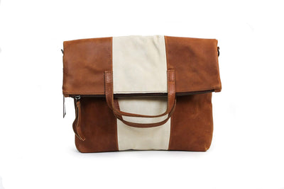 ABLE Bags One Size Large "Emnet Foldover" Bag with Crossbody Strap