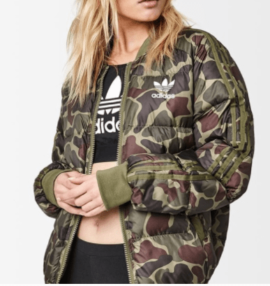 Adidas originals pharrell williams camo puffer jacket outlet