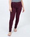 Adriano Goldschmied Clothing Large | 31 R Burgundy High Rise Skinny Jeans