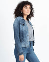 Adriano Goldschmied Clothing Small Stretchy Denim Jacket