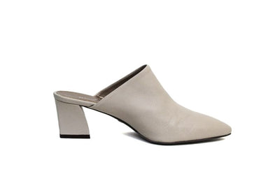 AGL Shoes XS | US 6 I IT 36 Leather Mid-Heel Mules