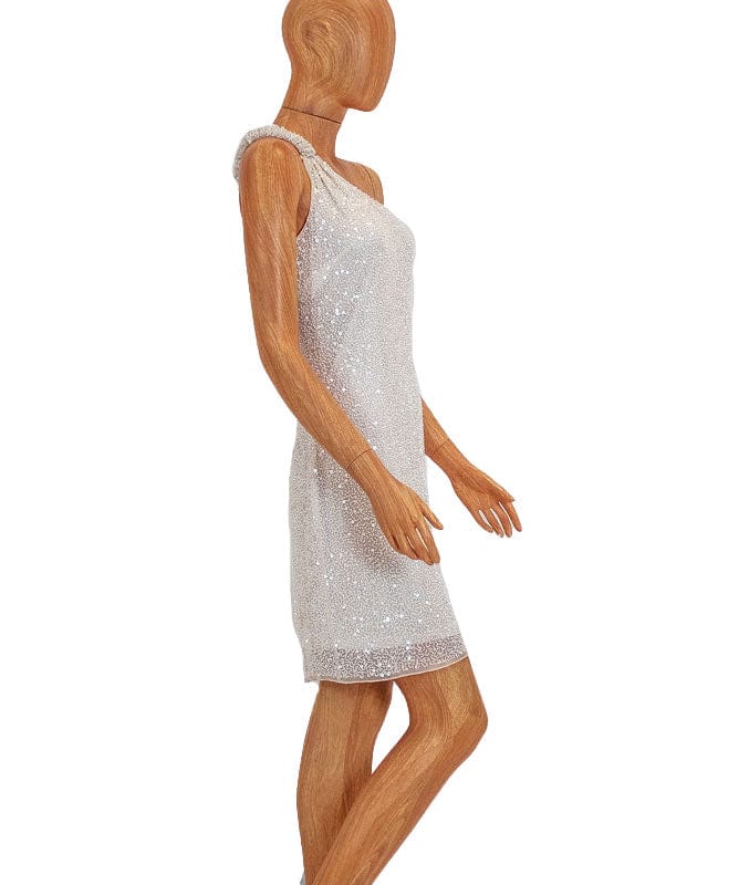Aidan Mattox Clothing Small | US 6 Beaded One-Shoulder Dress