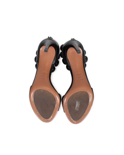 ALAÏA Shoes Medium | US 8.5 "Bombe Ankle-Strap Leather" Sandals
