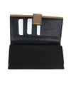 Alexander McQueen Accessories One Size Skull Crystal "Metallic Gold Grain Continental Wallet"