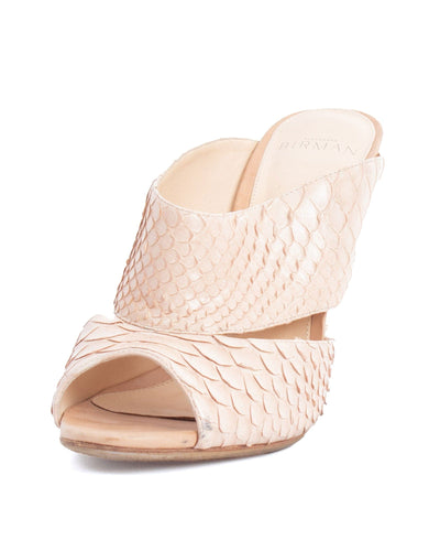 Alexandre Birman Shoes Medium | US 8.5 Snakeskin Mules