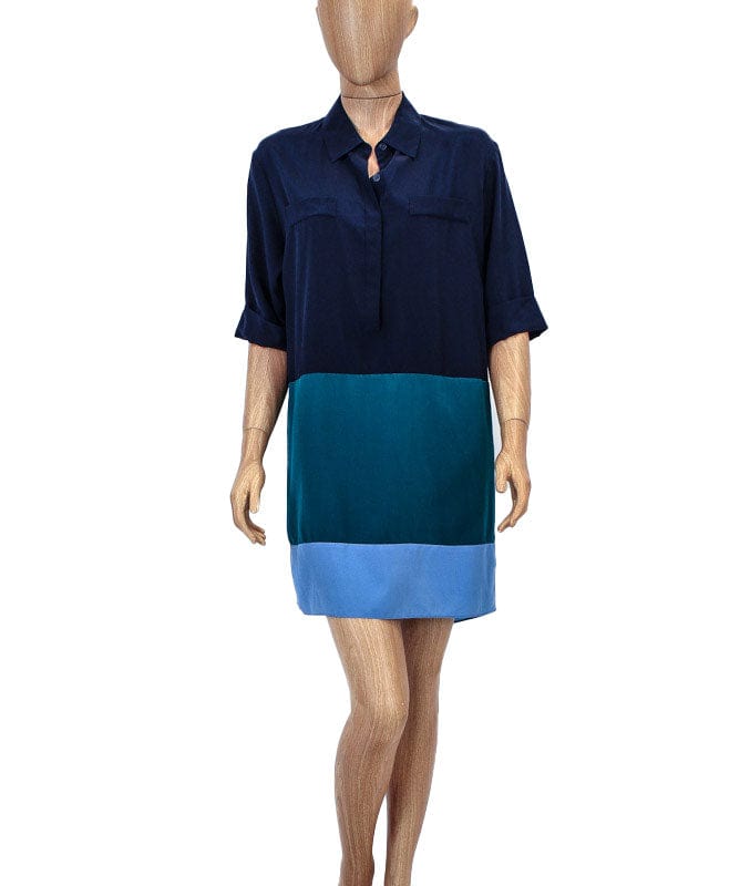 Ali Ra Clothing Small | US 4 Silk Color Block Dress