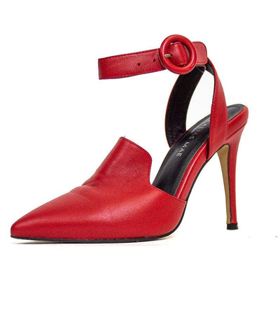Alias Mae Shoes Small | US 7 I AU 37 Red Pointed-Toe Heels