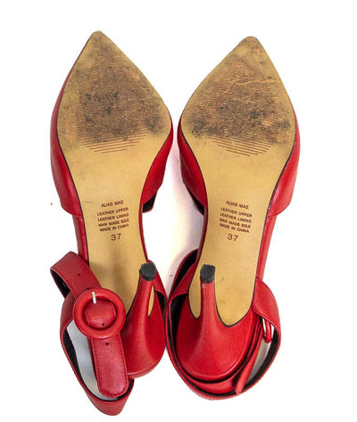 Alias Mae Shoes Small | US 7 I AU 37 Red Pointed-Toe Heels
