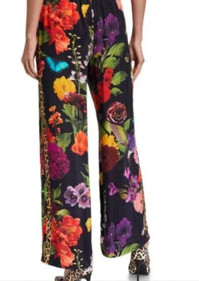 Alice + Olivia Clothing Large "Benny Botanical" Wide Leg Pants