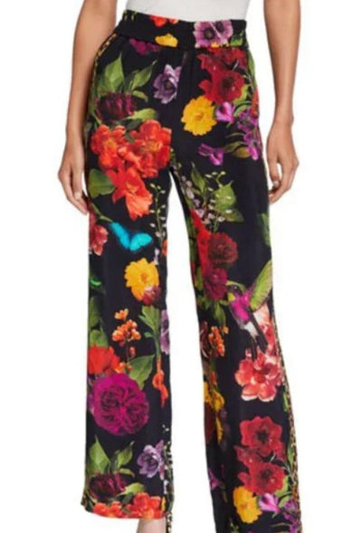 Alice + Olivia Clothing Large "Benny Botanical" Wide Leg Pants