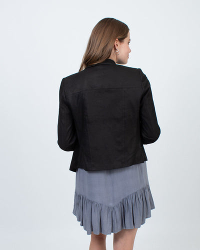 Alice + Olivia Clothing Medium "Harvey" Draped Open Jacket