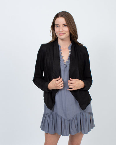 Alice + Olivia Clothing Medium "Harvey" Draped Open Jacket