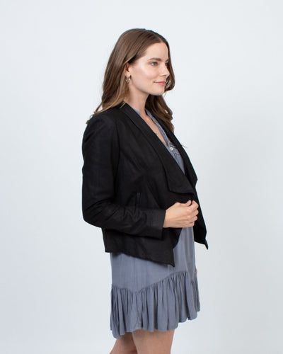 Alice + Olivia Clothing Medium "Harvey" Draped Open Jacket