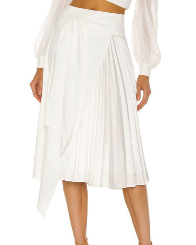 Alice + Olivia Clothing Medium | US 10 "Zabana" Pleated Skirt Set