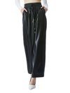 Alice + Olivia Clothing Small Benny Baggy Faux Leather Pants