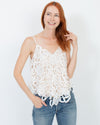 Alice + Olivia Clothing Small Sleeveless Lace Blouse