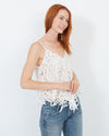 Alice + Olivia Clothing Small Sleeveless Lace Blouse