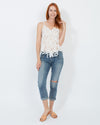 Alice + Olivia Clothing Small Sleeveless Lace Blouse