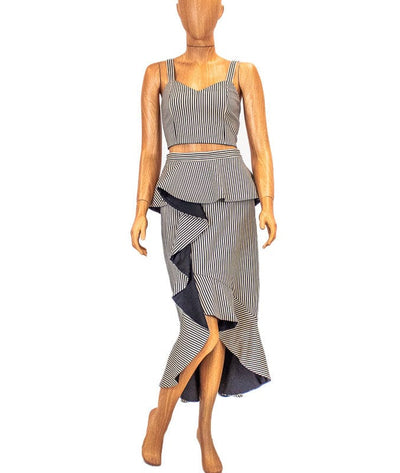 Alice + Olivia Clothing Small | US 4 Striped Skirt Set