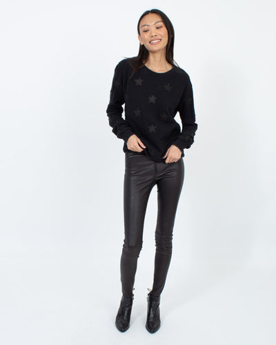 Alice + Olivia Clothing XS | US 2 Leather Mid-Rise Skinny Pants