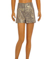 Alice + Olivia Clothing XS | US 2 Metallic Gold Toned Shorts