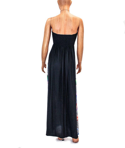 Alice Trixie Clothing Medium Silk Strapless Maxi Dress