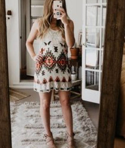 ALLSAINTS Spitalfields Clothing Large Sequin Mini Dress