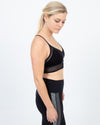 ALO Yoga Clothing Small Black Velvet Sports Bra