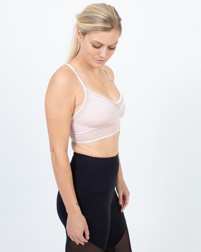 ALO Yoga Clothing Small Pink Velvet Sports Bra