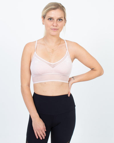 ALO Yoga Clothing Small Pink Velvet Sports Bra