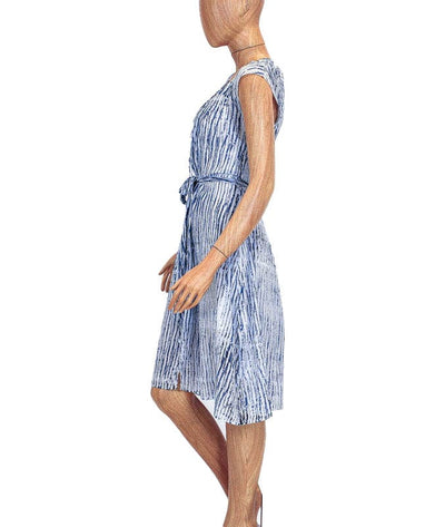Amanda Bond Clothing Small Silk Midi Dress with Waist Tie