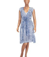 Amanda Bond Clothing Small Silk Midi Dress with Waist Tie