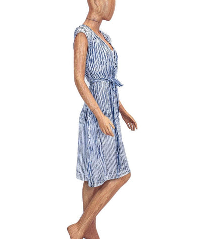 Amanda Bond Clothing Small Silk Midi Dress with Waist Tie
