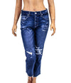 AMO Clothing Small | US 26 High-Rise Boyfriend Cropped Jeans