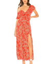 Amuse Society Clothing Medium "Midnight Flower Asymmetrical Dress"