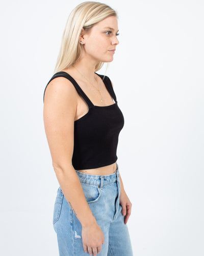 Amuse Society Clothing Medium Ribbed Cropped Top