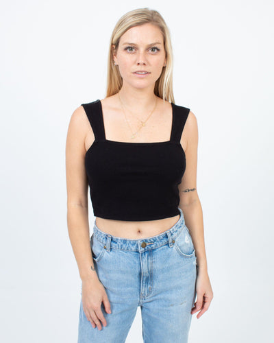 Amuse Society Clothing Medium Ribbed Cropped Top